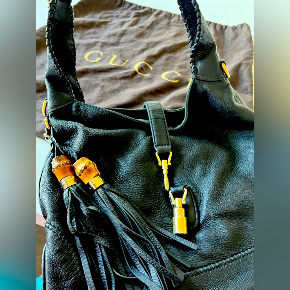 Gucci Bamboo Tassels Hand Bag